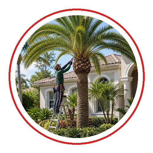 Palm Tree Trimming